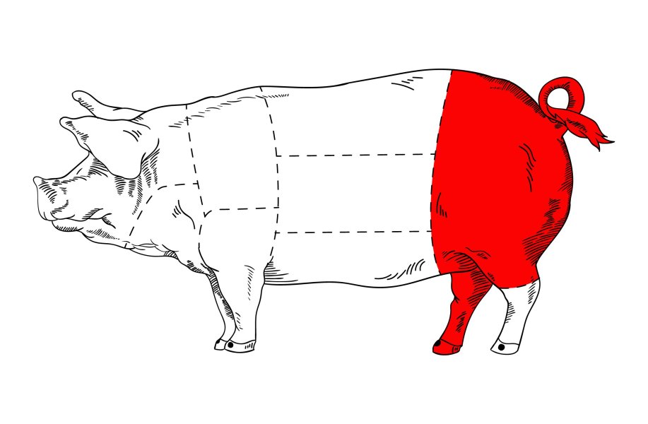 Vepřová kýta bez kosti